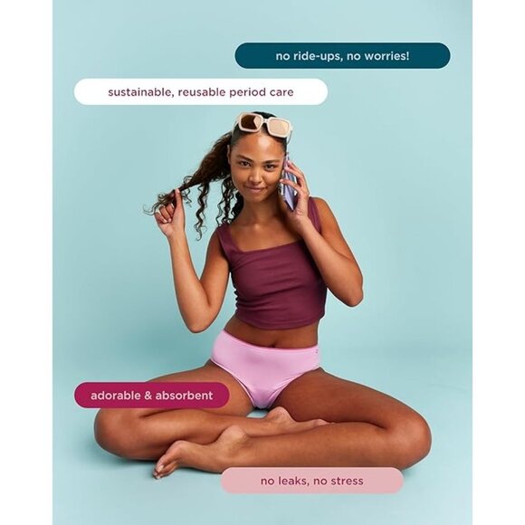 saalt Teen Brief Period Underwear - Leak Proof Menstrual - Full-Coverage Comfort - Picture 5 of 6